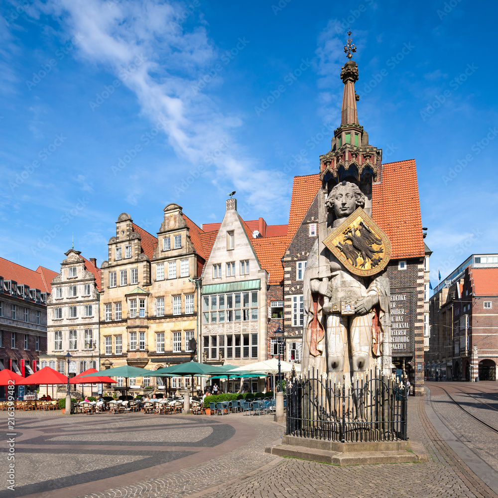 Wunschmotiv: Bremer Roland auf dem Marktplatz von Bremen #216399482