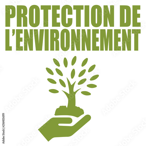 Logo protection de l'environnement.