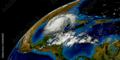 Fototapeta Naklejka Na Ścianę i Meble -  Extremely detailed and realistic high resolution 3D illustration of a Hurricane