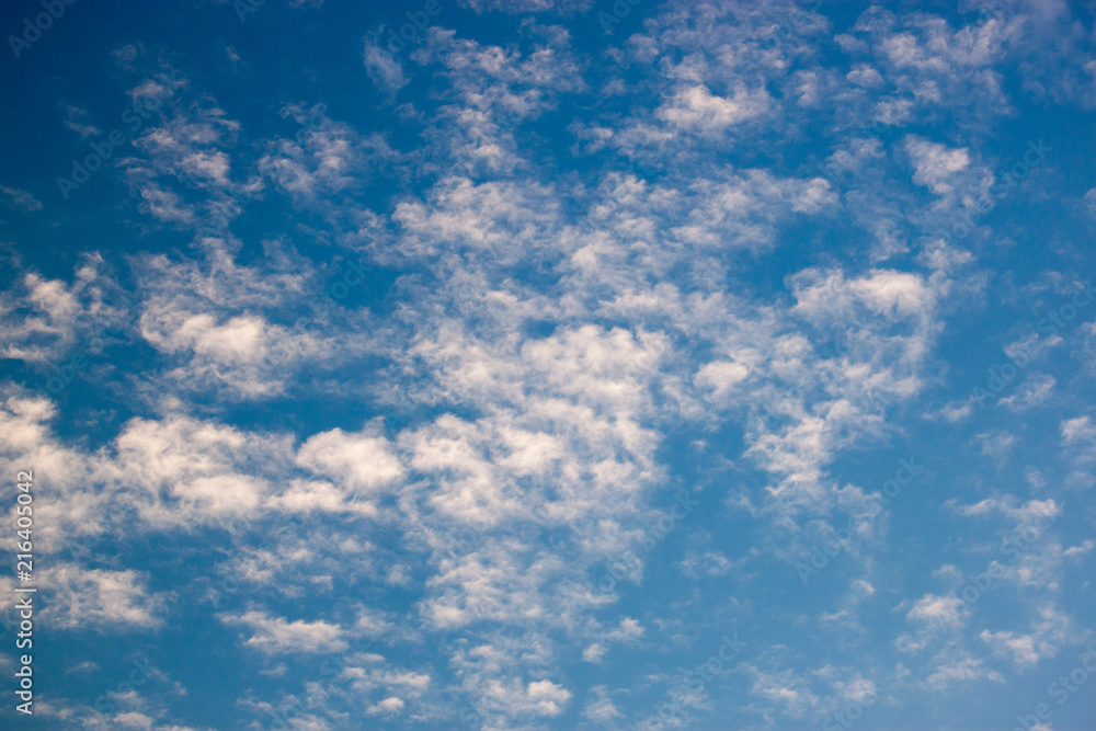 Blue sky and white clouds texture