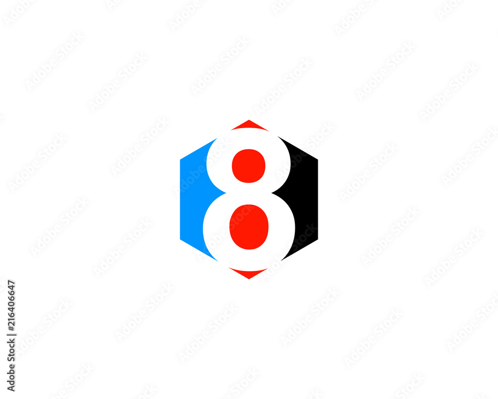number 8 polygon logo number 8 polygon logo