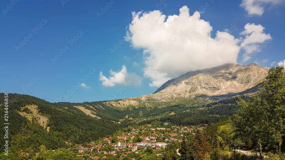 Vourgareli village in Epirus Arta Greece