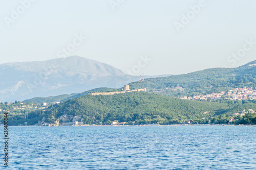 Leptokarya  Greece - June 10  2018  View of the castle Platamonas with 