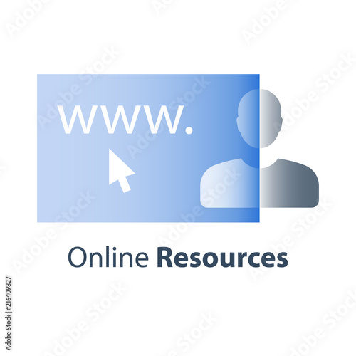 Cursor click, online registration, education course enrollment, new web site, internet services, customer referral program