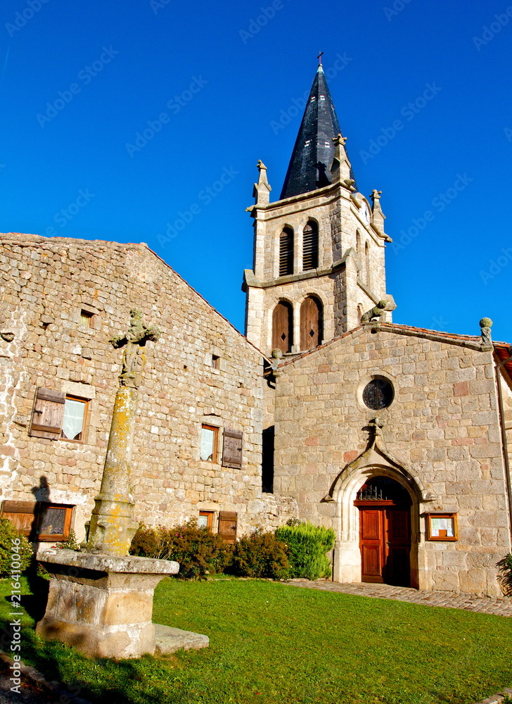 Fototapeta premium EGLISE DE MERLE FOREZ