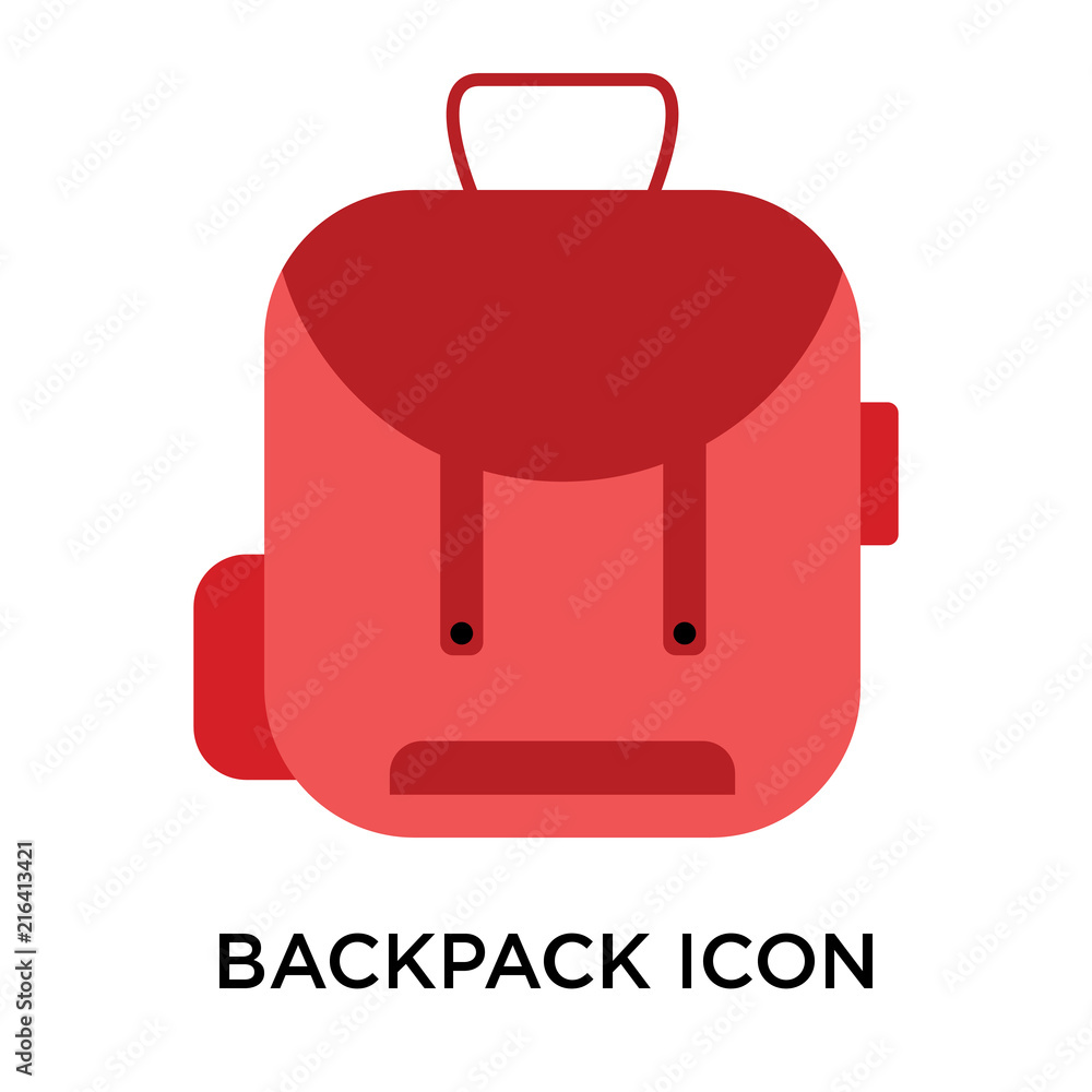 backpack icons isolated on white background. Modern and editable backpack icon. Simple icon vector illustration. backpack icons isolated on white background. Modern and editable backpack icon. Simple icon vector illustration.