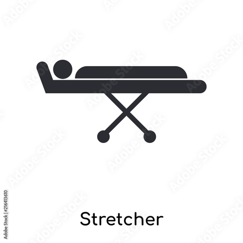 stretcher icon isolated on white background. Simple and editable stretcher icons. Modern icon vector illustration.