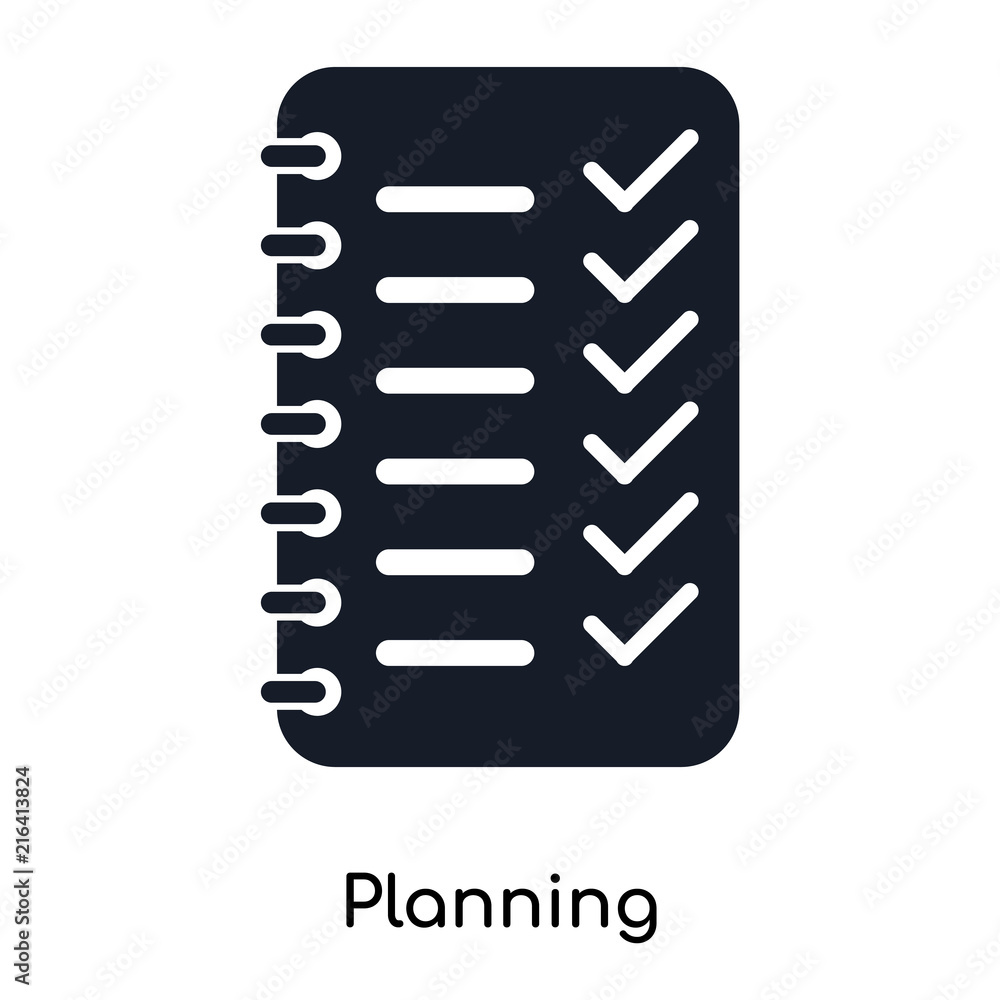 planning icons isolated on white background. Modern and editable planning icon. Simple icon vector illustration. planning icons isolated on white background. Modern and editable planning icon. Simple icon vector illustration.