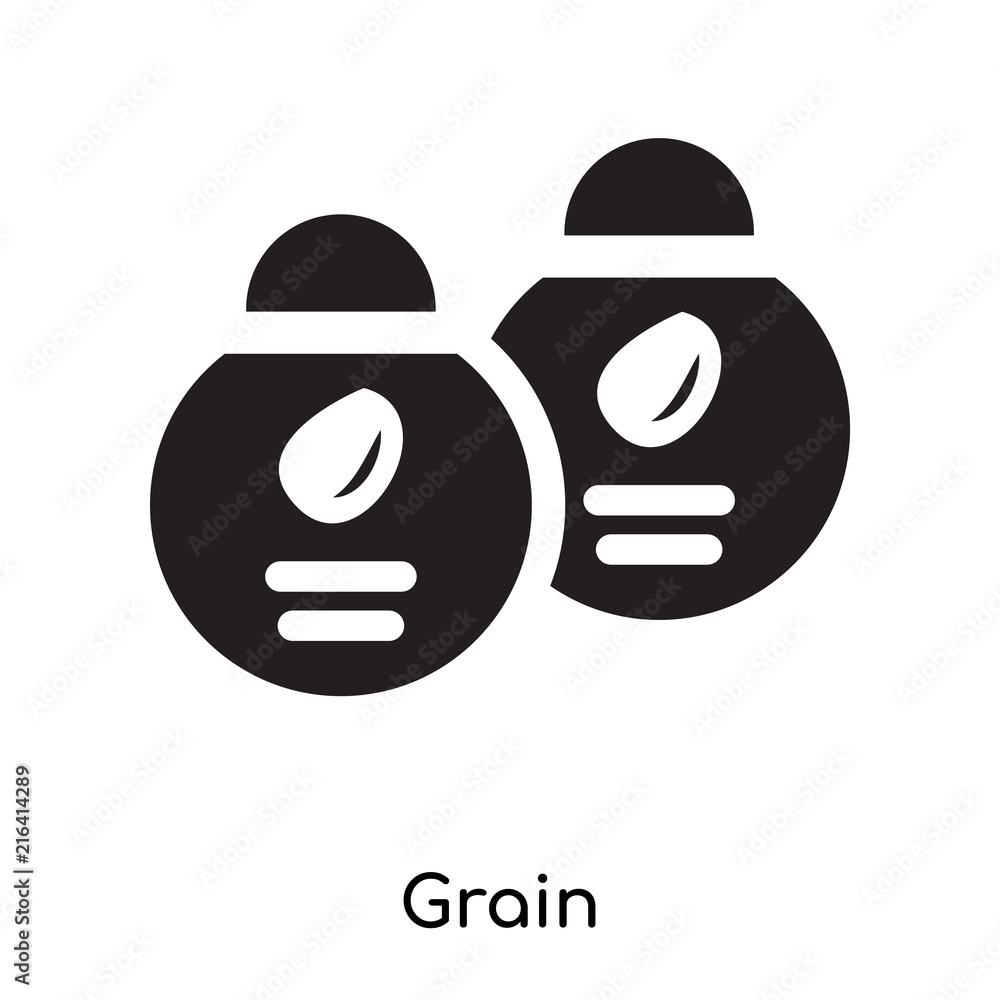 Grain icon vector sign and symbol isolated on white background, Grain logo concept Grain icon vector sign and symbol isolated on white background, Grain logo concept