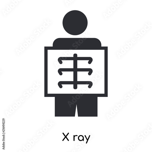 x ray icon isolated on white background. Simple and editable x ray icons. Modern icon vector illustration.