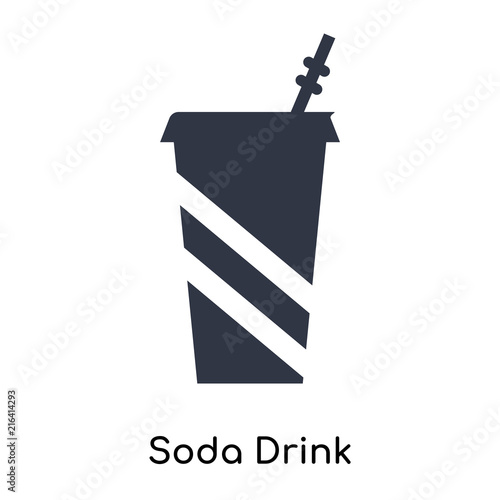 soda drink icon isolated on white background. Modern and editable soda drink icon. Simple icons vector illustration.