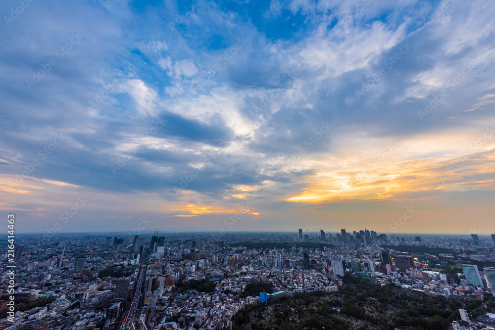 夕方の大都会 Views of the evening in Tokyo