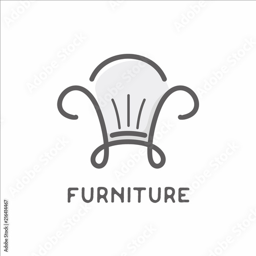 Minimalist Furniture Logo Design Concept