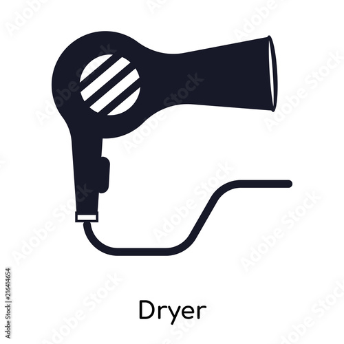 dryer icon isolated on white background. Modern and editable dryer icon. Simple icons vector illustration.