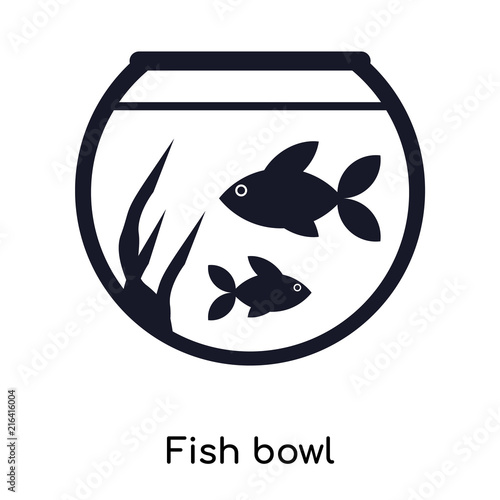 fish bowl icon isolated on white background. Modern and editable fish bowl icon. Simple icons vector illustration.