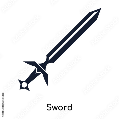 sword icons isolated on white background. Modern and editable sword icon. Simple icon vector illustration.
