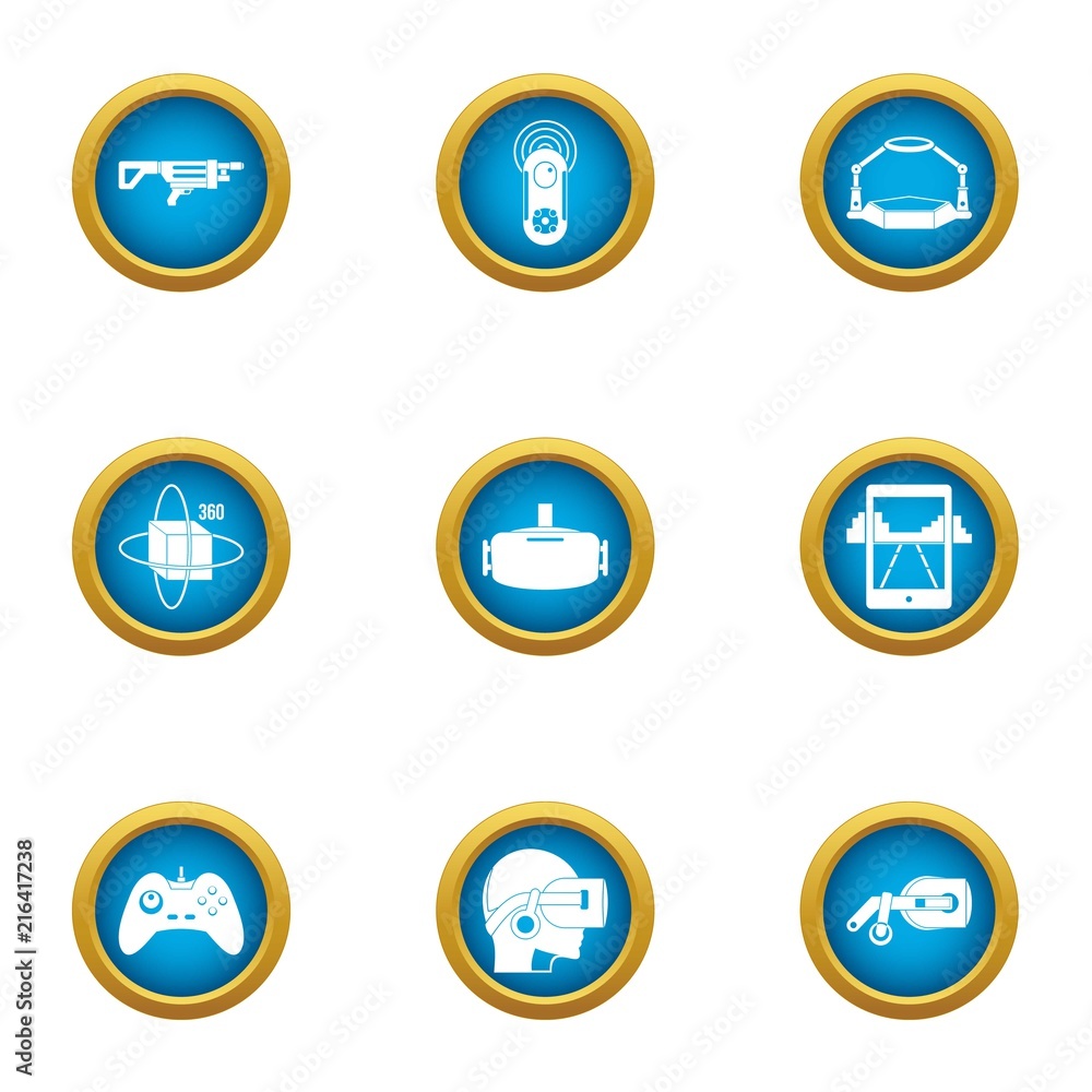 Online training icons set. Flat set of 9 online training vector icons for web isolated on white background Online training icons set. Flat set of 9 online training vector icons for web isolated on white background