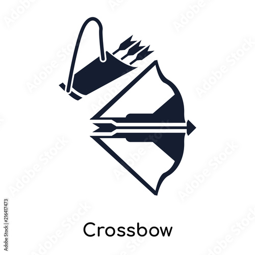 crossbow icons isolated on white background. Modern and editable crossbow icon. Simple icon vector illustration.