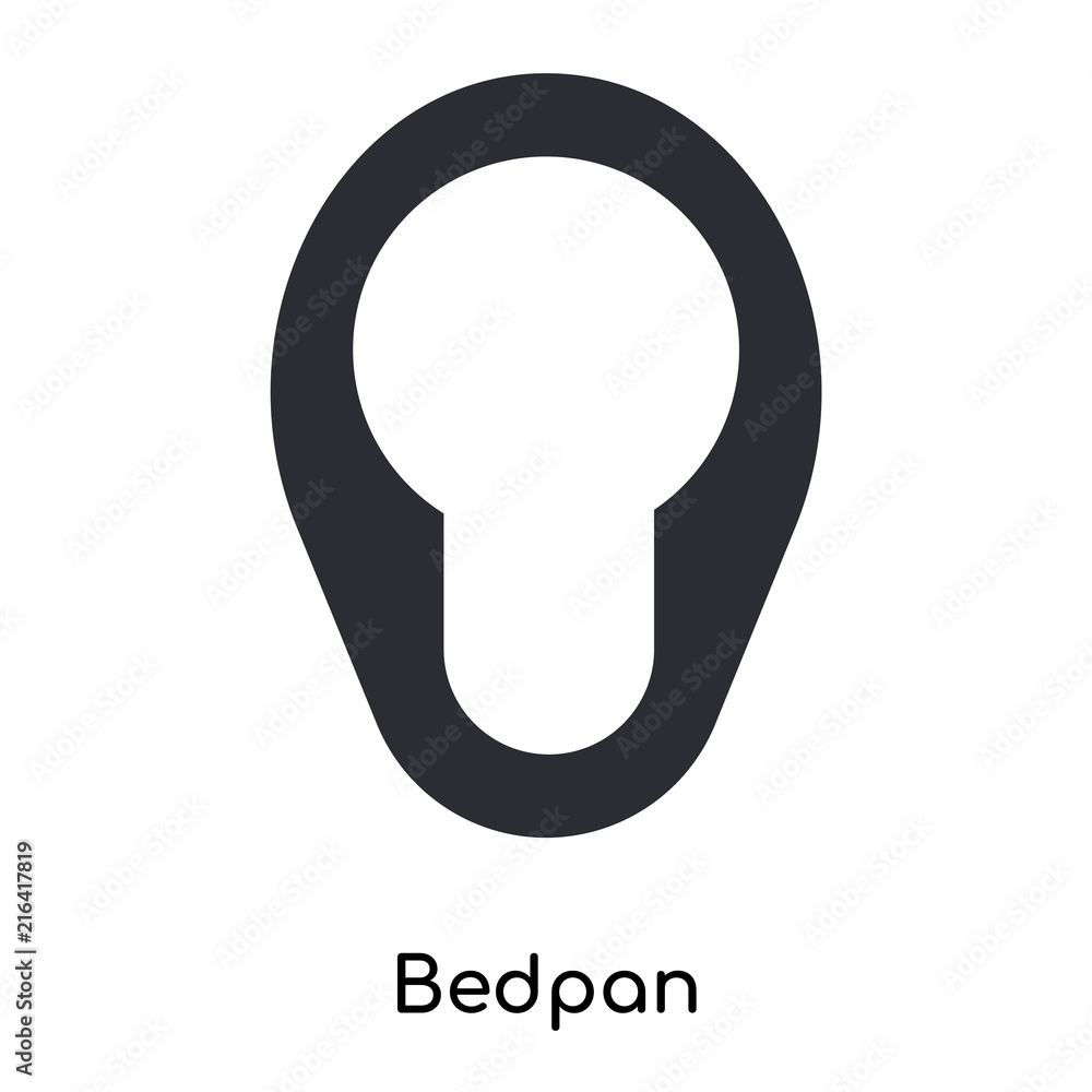 bedpan icon isolated on white background. Simple and editable bedpan icons. Modern icon vector illustration. bedpan icon isolated on white background. Simple and editable bedpan icons. Modern icon vector illustration.