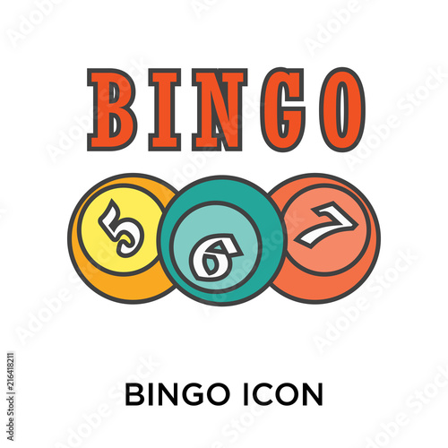 bingo icon isolated on white background. Modern and editable bingo icon. Simple icons vector illustration.