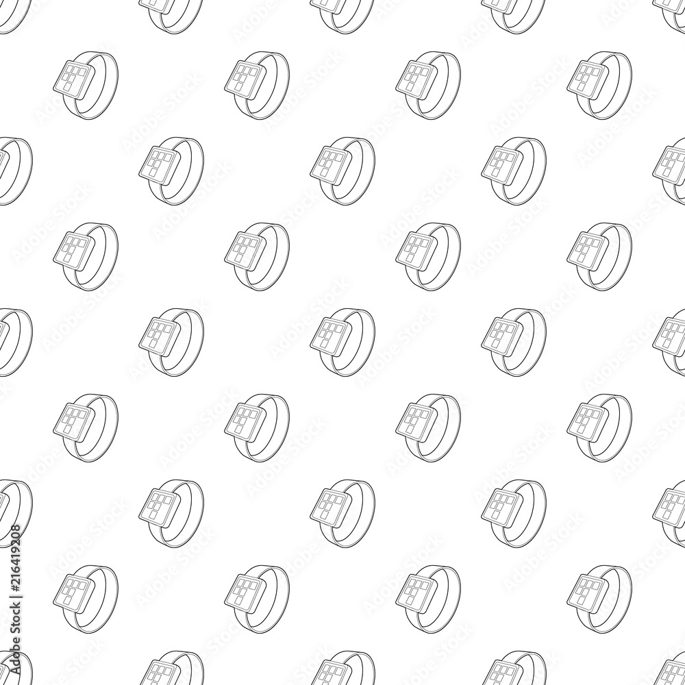 Smart watch icon in outline style isolated on white background. Gadget symbol Smart watch icon in outline style isolated on white background. Gadget symbol