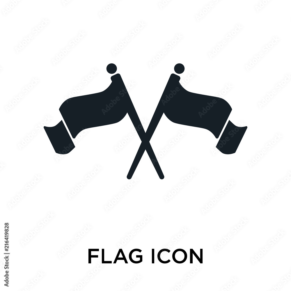 flag icon on white background. Modern icons vector illustration. Trendy flag icons flag icon on white background. Modern icons vector illustration. Trendy flag icons