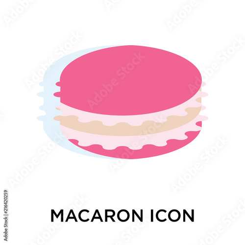 macaron icon isolated on white background. Modern and editable macaron icon. Simple icons vector illustration.