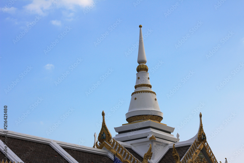 Fototapeta premium high of pagoda beautiful of temple.
