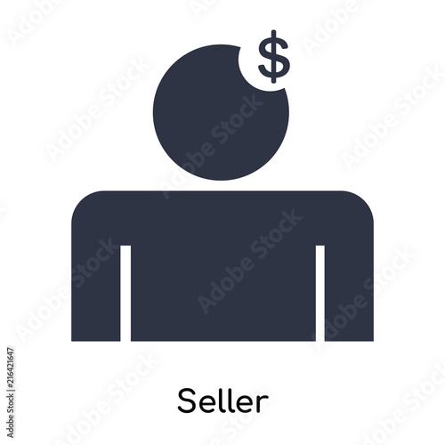 seller icon isolated on white background. Simple and editable seller icons. Modern icon vector illustration.