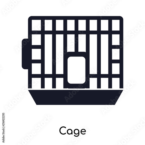 cage icon isolated on white background. Modern and editable cage icon. Simple icons vector illustration.