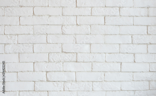 White brick grunge cement wall Texture