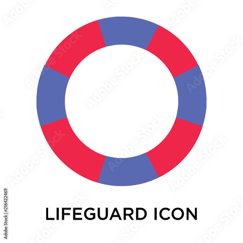 lifeguard icon isolated on white background. Simple and editable lifeguard icons. Modern icon vector illustration.