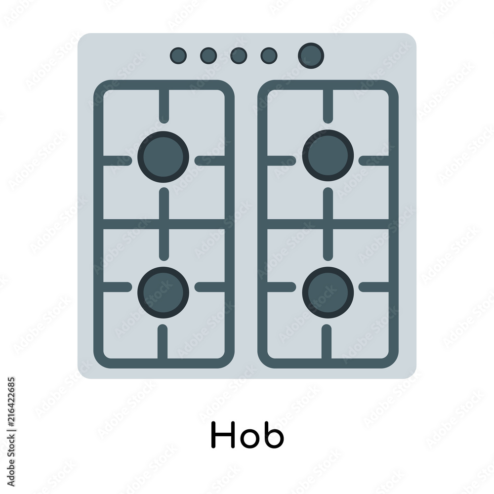 Hob icon vector sign and symbol isolated on white background, Hob logo concept Hob icon vector sign and symbol isolated on white background, Hob logo concept