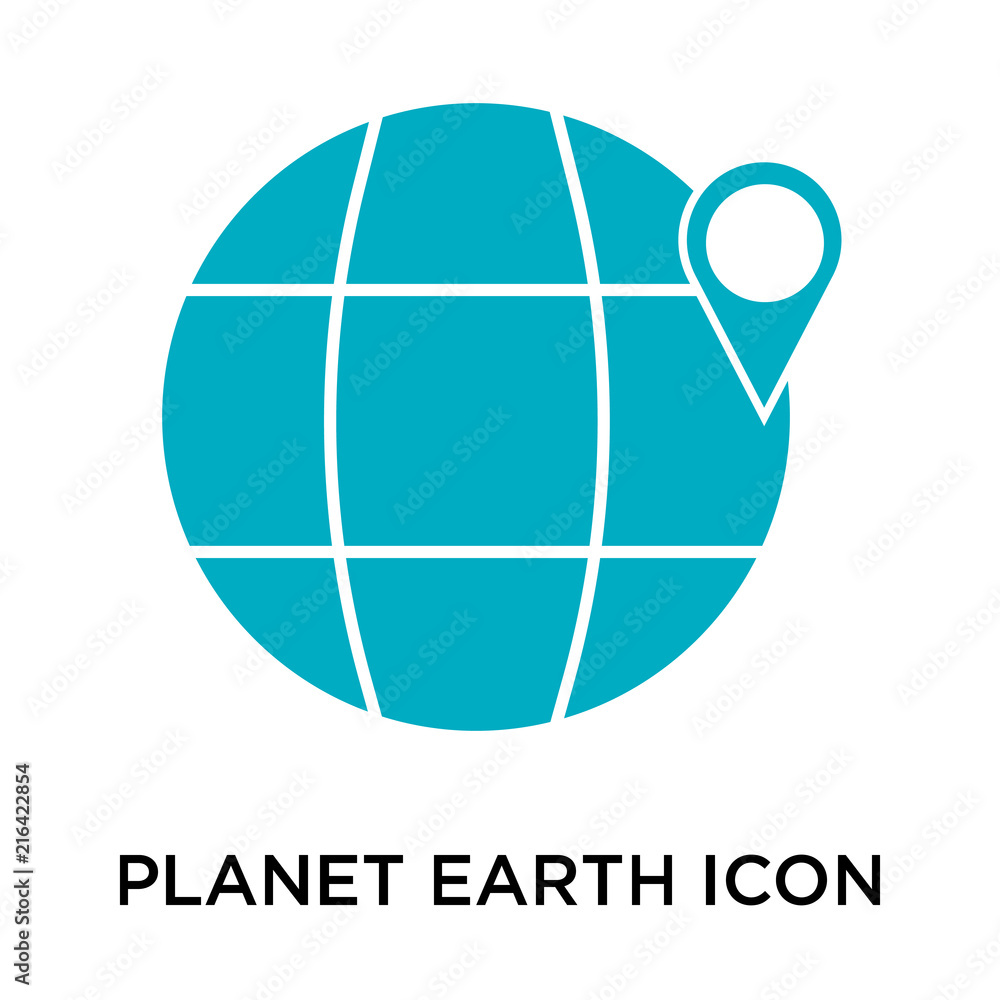 planet earth icon isolated on white background. Simple and editable planet earth icons. Modern icon vector illustration. planet earth icon isolated on white background. Simple and editable planet earth icons. Modern icon vector illustration.