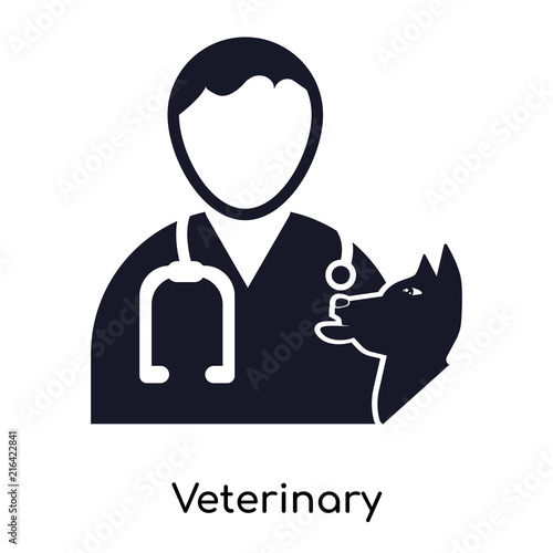 veterinary icon isolated on white background. Modern and editable veterinary icon. Simple icons vector illustration.