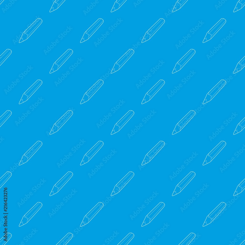 Pencil pattern vector seamless blue repeat for any use Pencil pattern vector seamless blue repeat for any use
