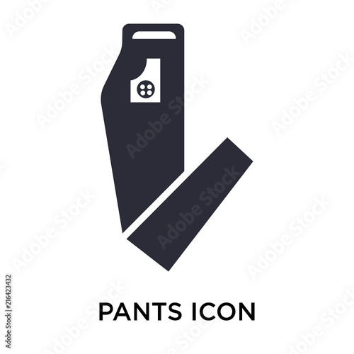 pants icon on white background. Modern icons vector illustration. Trendy pants icons