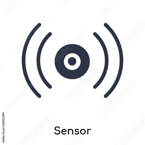sensor icon isolated on white background. Simple and editable sensor icons. Modern icon vector illustration. photo
