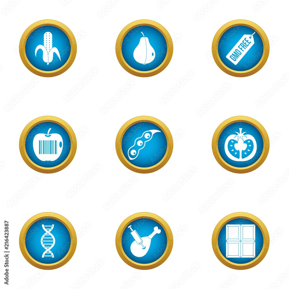 Improve the genome icons set. Flat set of 9 improve the genome vector icons for web isolated on white background Improve the genome icons set. Flat set of 9 improve the genome vector icons for web isolated on white background