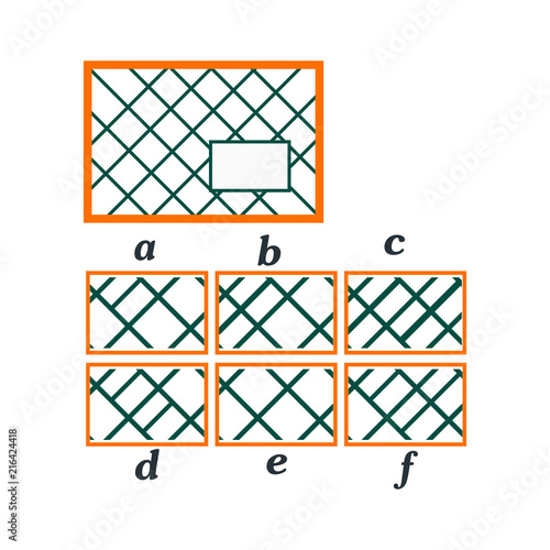 IQ test. Choose correct answer. Logical task, educational game for kids. development of logic, iq. Task game what comes next, Vector illustration