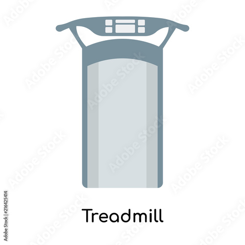 Treadmill icon vector sign and symbol isolated on white background, Treadmill logo concept