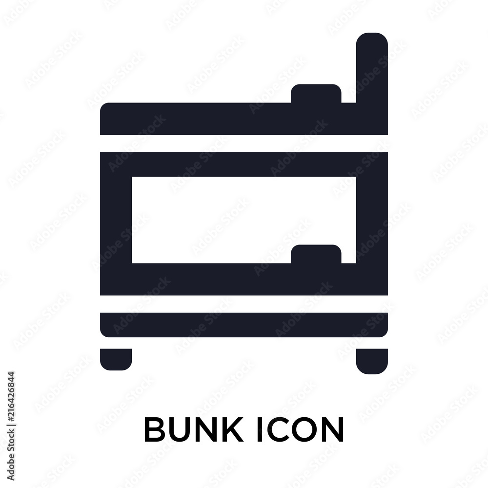 Bunk icon vector sign and symbol isolated on white background, Bunk logo concept Bunk icon vector sign and symbol isolated on white background, Bunk logo concept