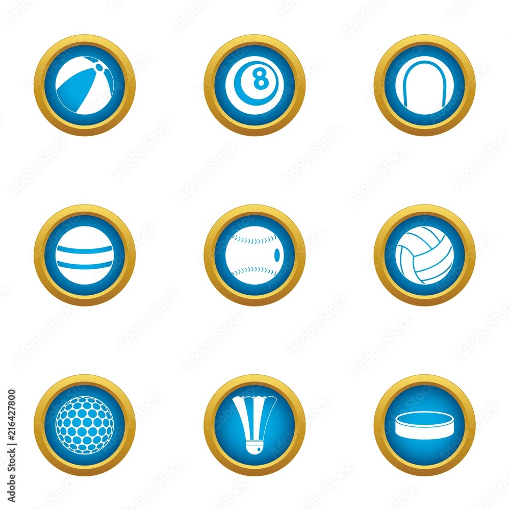 Sphere icons set. Flat set of 9 sphere vector icons for web isolated on white background Sphere icons set. Flat set of 9 sphere vector icons for web isolated on white background