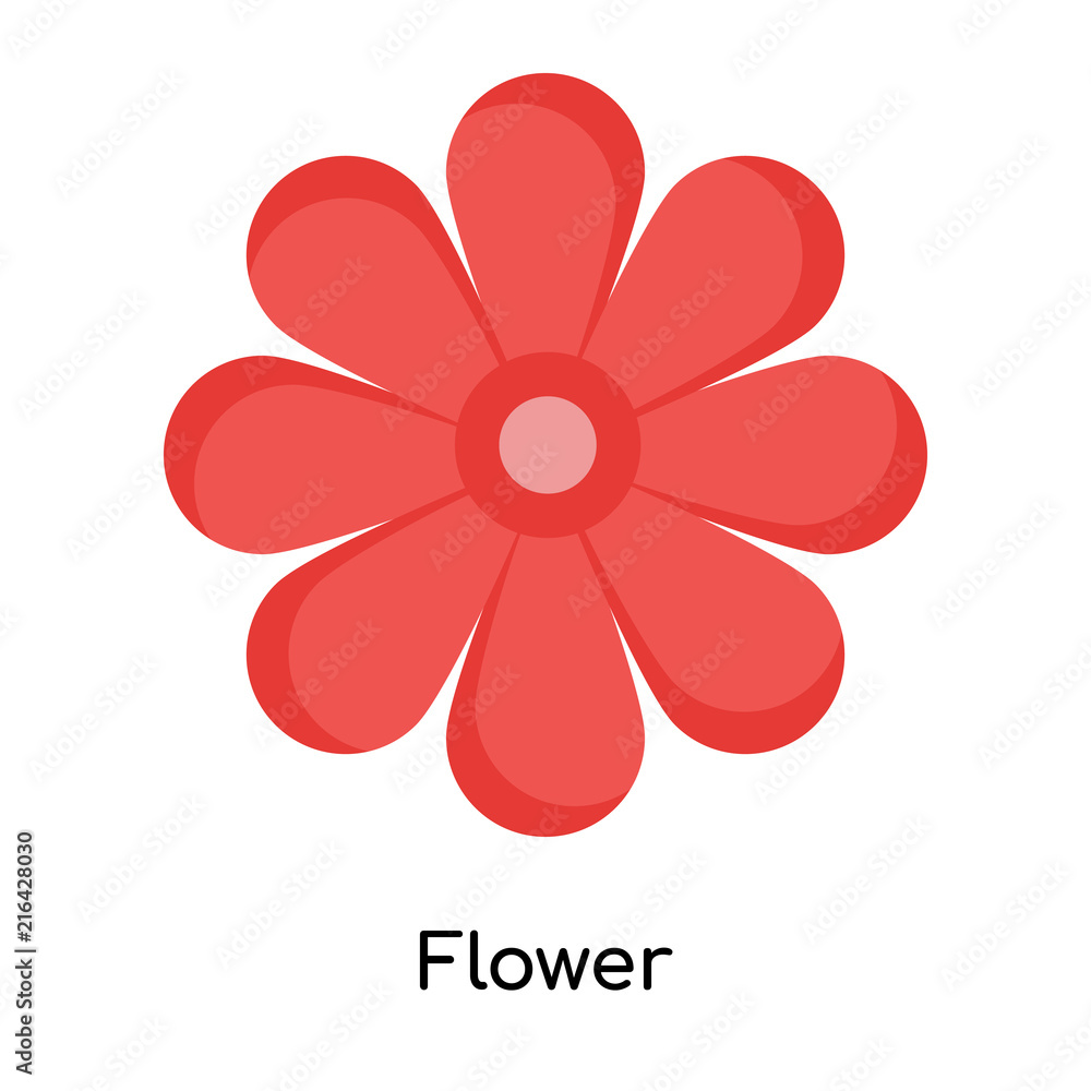 Flower icon vector sign and symbol isolated on white background, Flower logo concept Flower icon vector sign and symbol isolated on white background, Flower logo concept