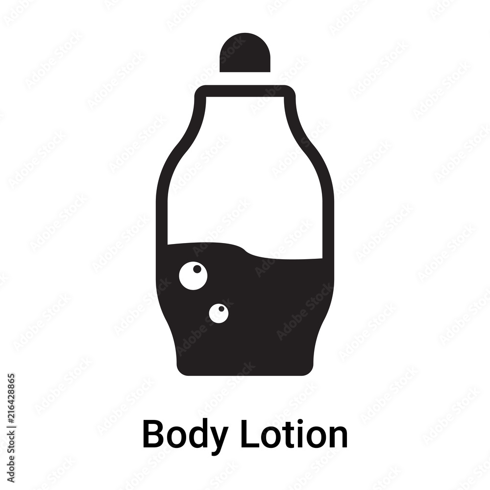 Body Lotion icon vector sign and symbol isolated on white background, Body  Lotion logo concept Stock Vector | Adobe Stock