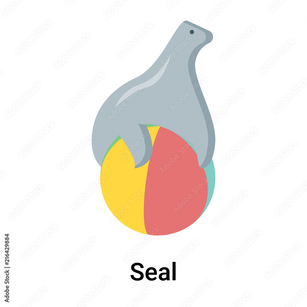 Seal icon vector sign and symbol isolated on white background, Seal logo concept Seal icon vector sign and symbol isolated on white background, Seal logo concept