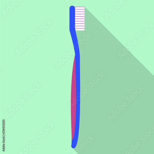 Medium toothbrush icon. Flat illustration of medium toothbrush vector icon for web design