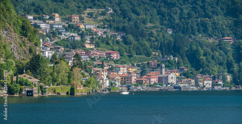 Fotomural Argegno, idyllic village on Lake Como, Lombardy, Italy.