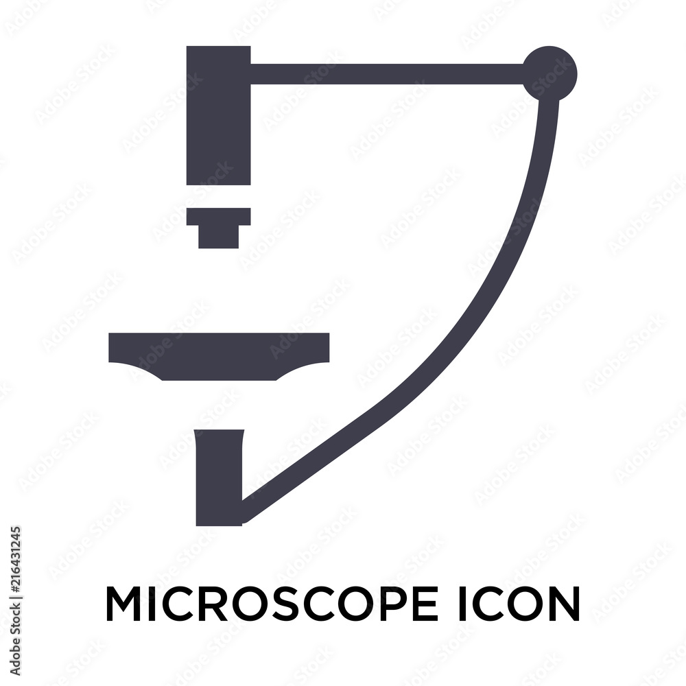 Microscope icon vector sign and symbol isolated on white background, Microscope logo concept Microscope icon vector sign and symbol isolated on white background, Microscope logo concept