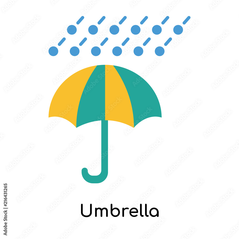 Umbrella icon vector sign and symbol isolated on white background, Umbrella logo concept Umbrella icon vector sign and symbol isolated on white background, Umbrella logo concept